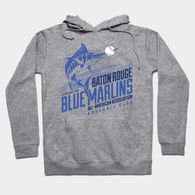 Baton Rouge Blue Marlins Hoodie by MindsparkCreative